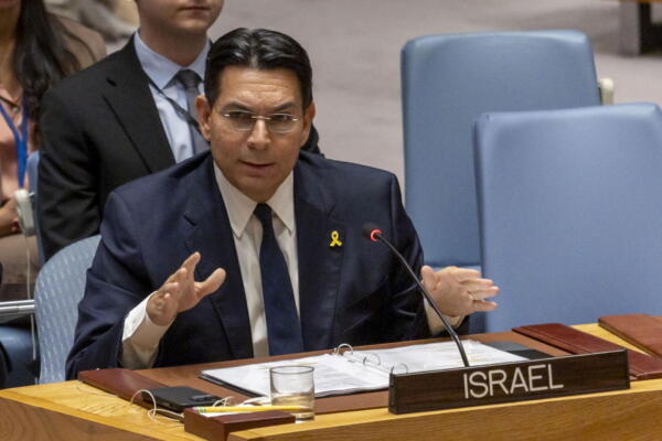 Embajador de Israel en la ONU, Danny Danon. EFE/EPA/SARAH YENESEL EPA-EFE/SARAH YENESEL