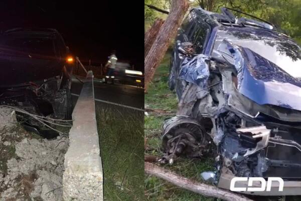 Accidentes de tránsito provocan averías y derriban postes 