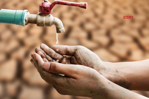 Comunitarios de Las Palmas de Herrera exigen soluciones ante la crisis del agua potable.(foto, fuente externa)