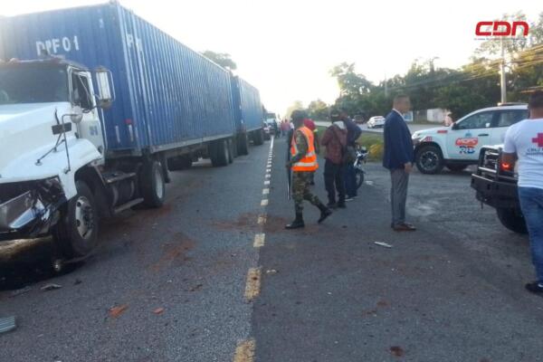911 asiste accidente múltiple en Bonao. (foto, fuente externa)