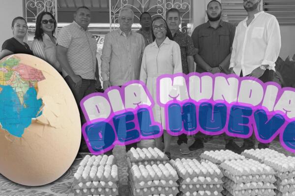 Día Mundial del Huevo lo celebran con donación en Moca. Foto CDN Digital