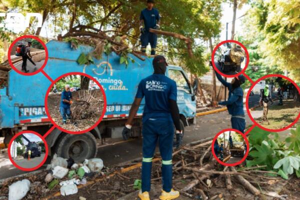 La Alcaldía del Distrito Nacional desplegó operativos de limpieza en diferentes comunidades de cara a lluvias pronosticadas por el COE. Foto: CDN Digital