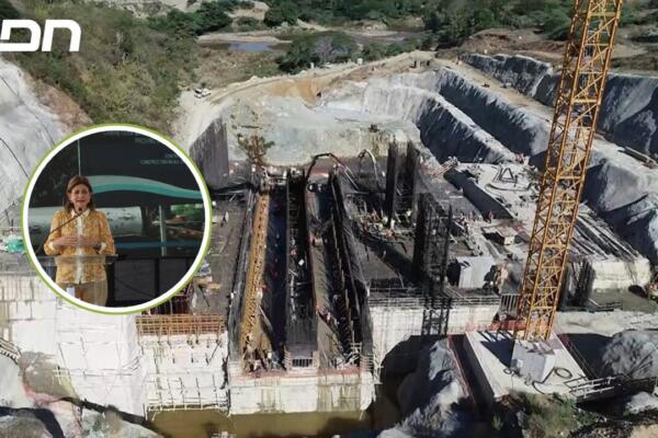 La vicepresidenta de la República visitó el proyecto Presa de Aprovechamiento Múltiple Boca de los Ríos, en la provincia Santiago Rodríguez. Foto: CDN Digital