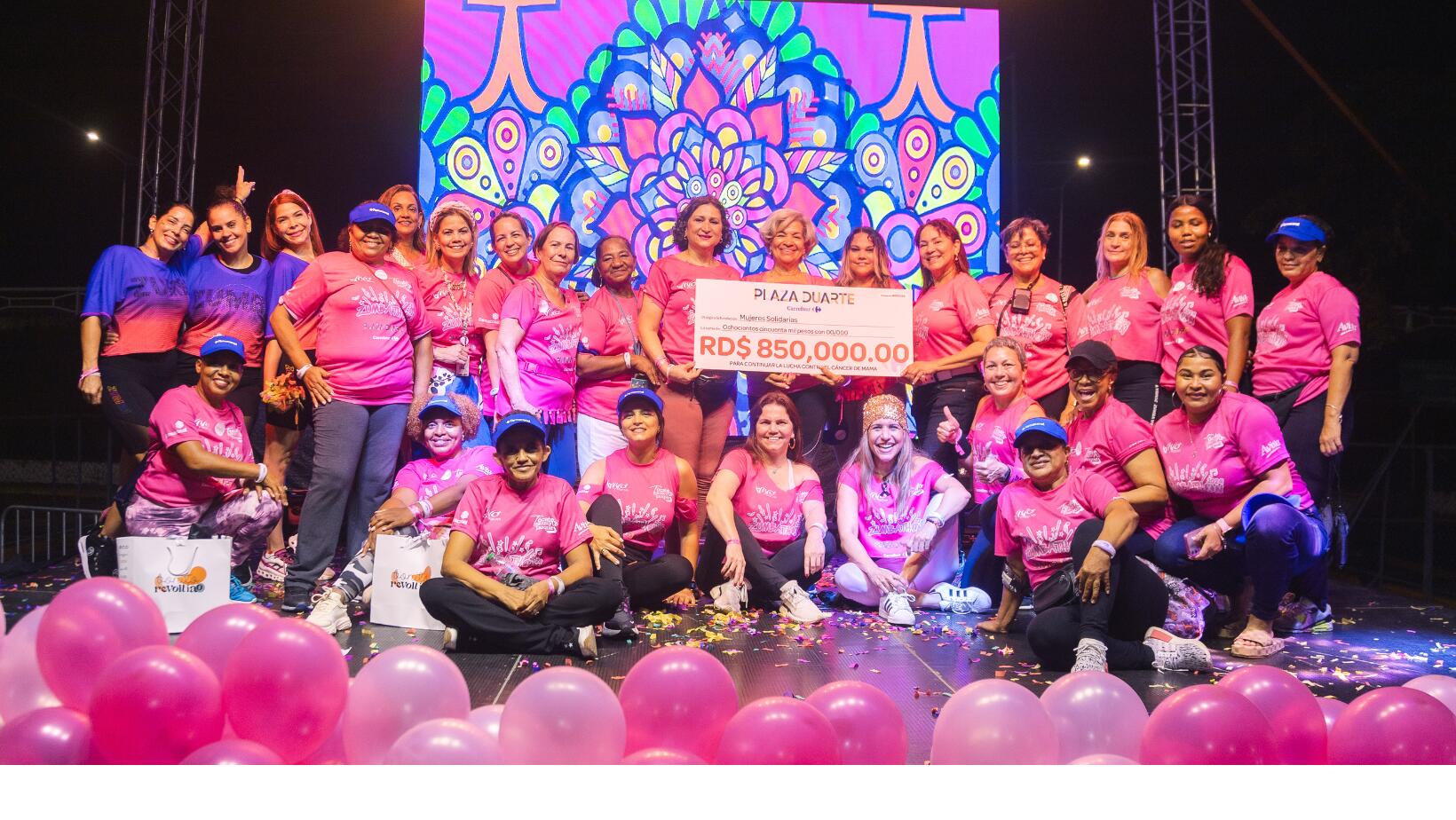 Zumbatón recauda RD$850,000 para mujeres sobrevivientes de cáncer de mama