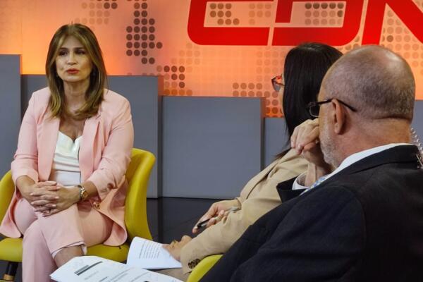 Circe Almánzar, en entrevista en Despierta con CDN (foto: Danny Polanco)
