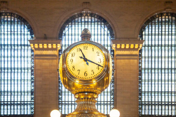 El famoso reloj de Gran Central en Nueva York