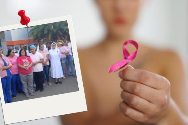 La caminata comenzó en la entrada del hospital y recorrió áreas clave como oncología, la unidad de quemados y la sala de emergencias.