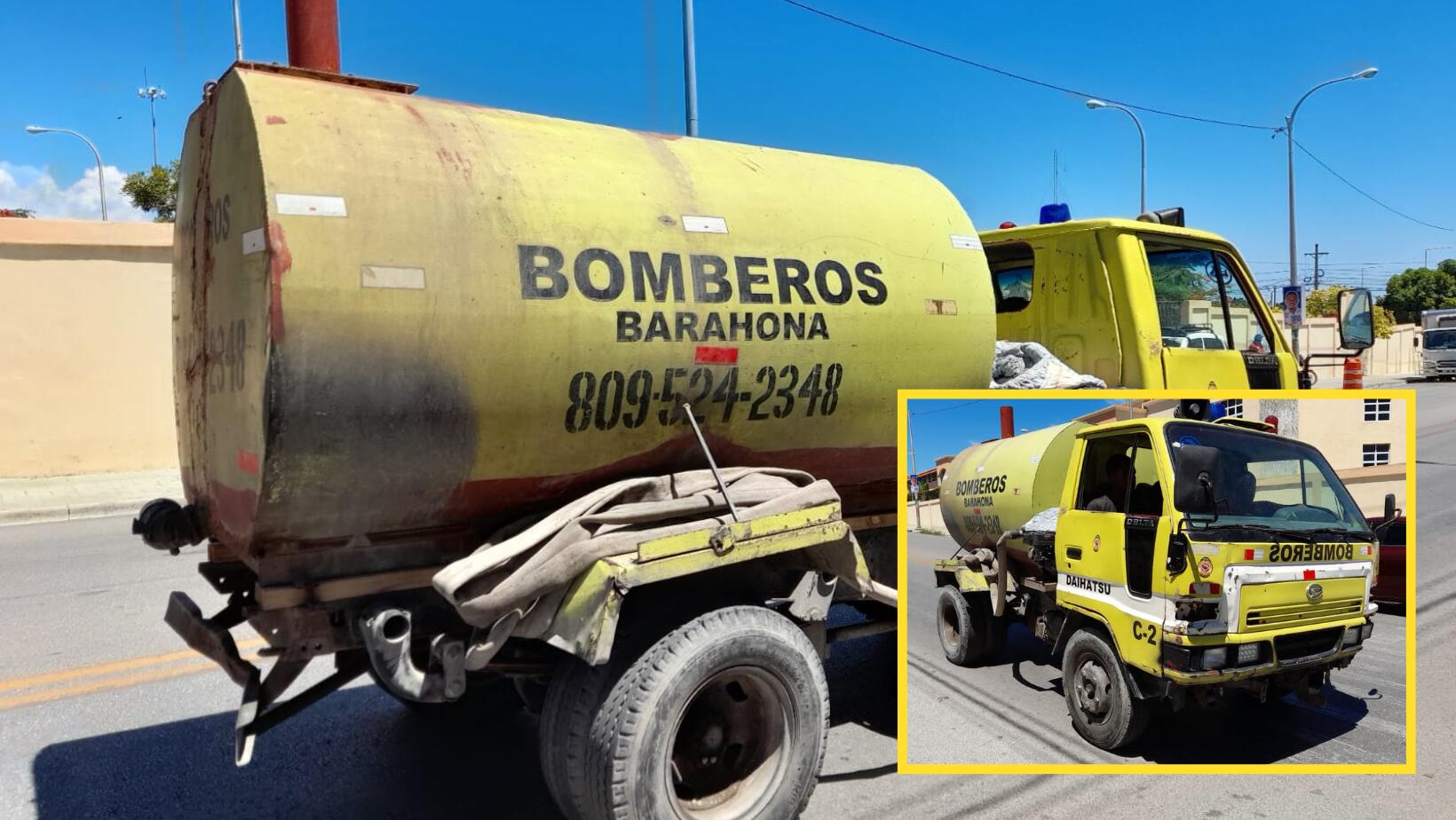 Camión cisterna de bomberos