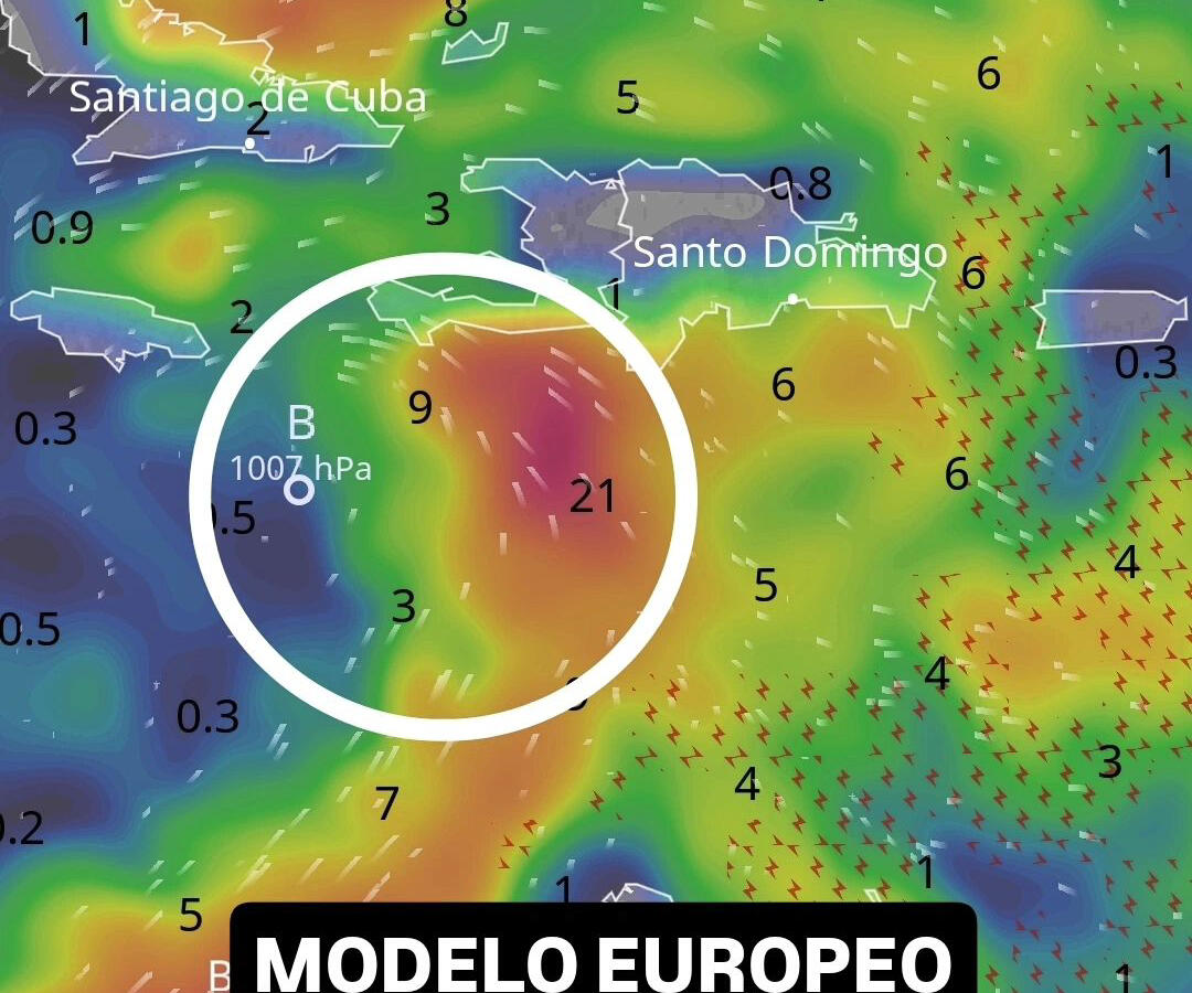 Ciclón zurdo amenaza con tormenta en RD