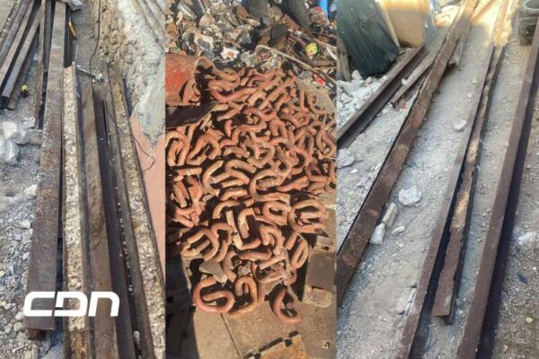 Objetos recuperados en el allanamiento