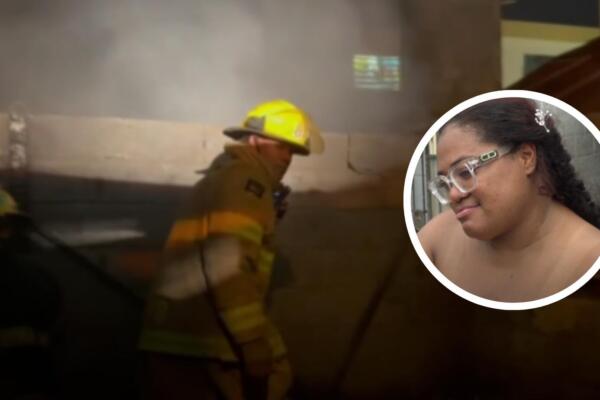 Jennifer Infante, afectada por incendio momentos en que celebraba su boda. 