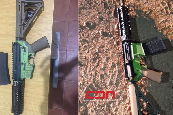 Los haitianos al sentir la presencia de los militares dejaron el arma larga abandonada y emprendieron la huida. Foto: CDN Digital 