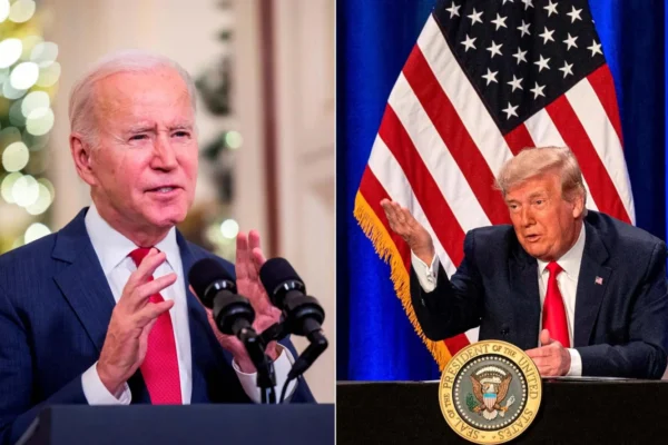 Presidente estadounidense Joe Biden y Donald Trump