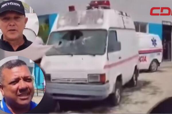 Multitud enardecida intenta voltear ambulancia por falta de servicios en el Hospital de Loma De Cabrera