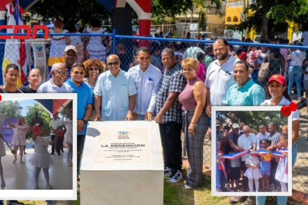 El edil habló durante la inauguración de un parque infantil en el sector de Villa Duarte.
