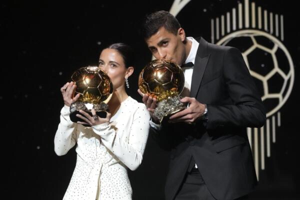 Rodri y Aitana: el doble triunfo español en el Balón de Oro 2023