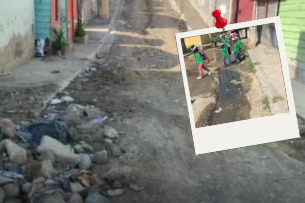 Solicitan arreglo de calles en el sector Santa Lucía en el distrito municipal de Santiago Oeste.