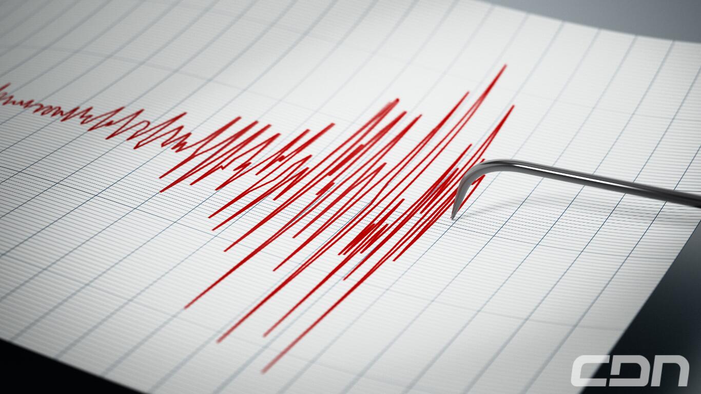 Un temblor de tierra se registró hoy en la región Este de la República Dominicana a las 11:05 de la mañana de este miércoles.