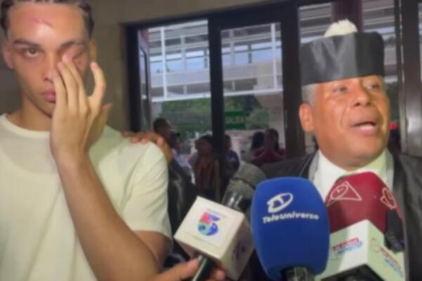 Wesmi Alexander Collado, agredido.