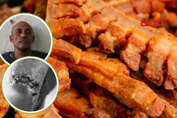 Hombre dejó guardado un pedazo de chicarrón y otro se lo comió. Foto: CDN Digital 