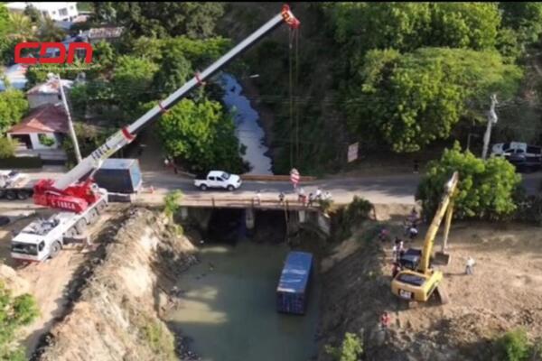 Los trabajos del desvío para la construcción del puente se iniciaron el pasado 30 de agosto. Foto: Fuente externa
