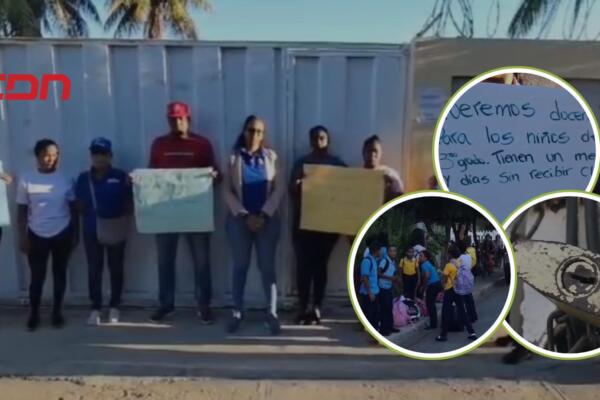 Acudieron este día hasta el plantel educativo dónde con carteles en manos procedieron además a cerrar con candado las puertas de acceso. Foto: CDN Digital 