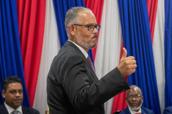 Primer ministro de Haití, Alix Didier Fils-Aimé. EFE/ Johnson Sabin