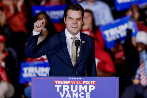 Congresista Matt Gaetz. EFE/Erik S. Lesser