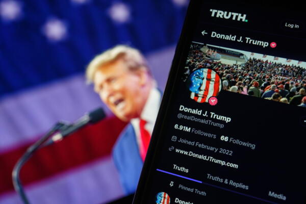 Trump Media, la empresa del expresidente Donald Trump. EFE