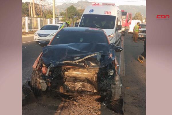 Sistema 911 coordina asistencia en accidente múltiple en Bonao.(foto, fuente externa)