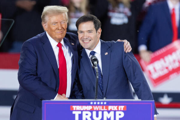 Donald Trump y Marco Rubio. (Foto de Ryan M. Kelly / AFP)