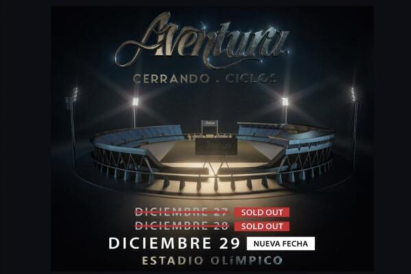 Aventura tiene dos fechas confirmadas para sus conciertos
Foto: fuente externa