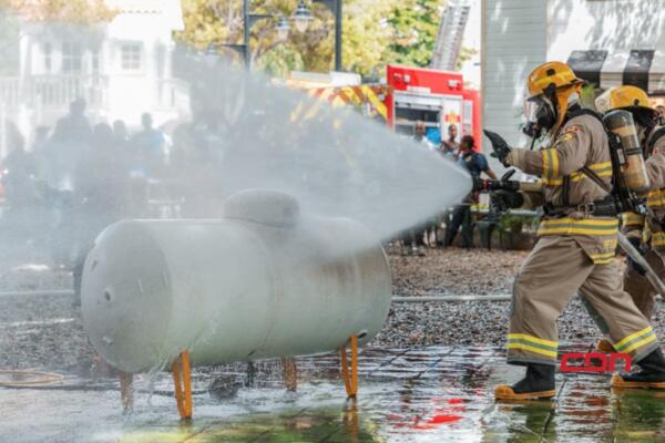 Cuerpo de Bomberos del DN ha brindado 5,206 asistencias a emergencias en lo que va de año.(foto, fuente externa)