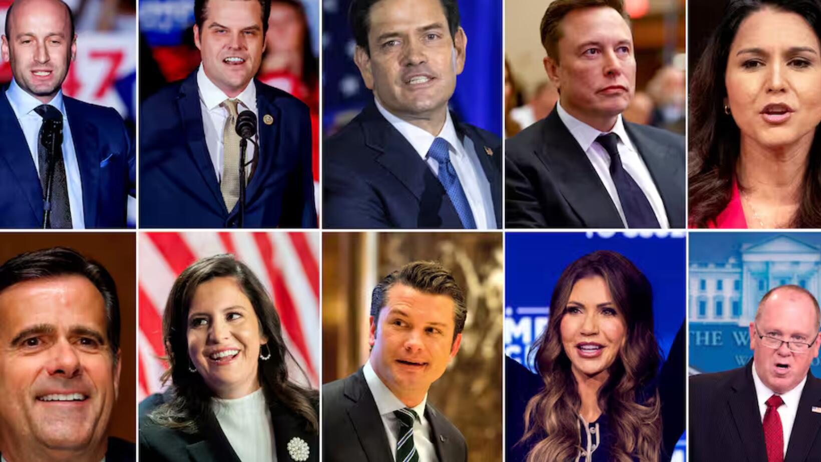 El gabinete de Trump