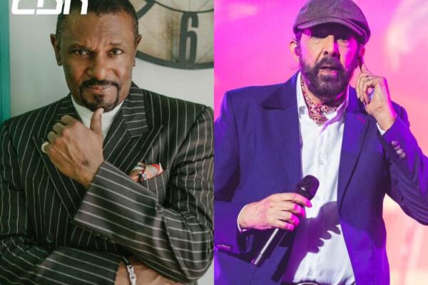 Los artistas Juan Luis Guerra y José Alberto 
