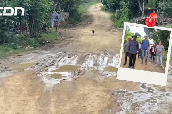 Los Residentes de Loma Larga en El Seibo piden asfaltado de caminos antes de fin de año para transportar sus productos de forma eficiente. Foto: CDN Digital