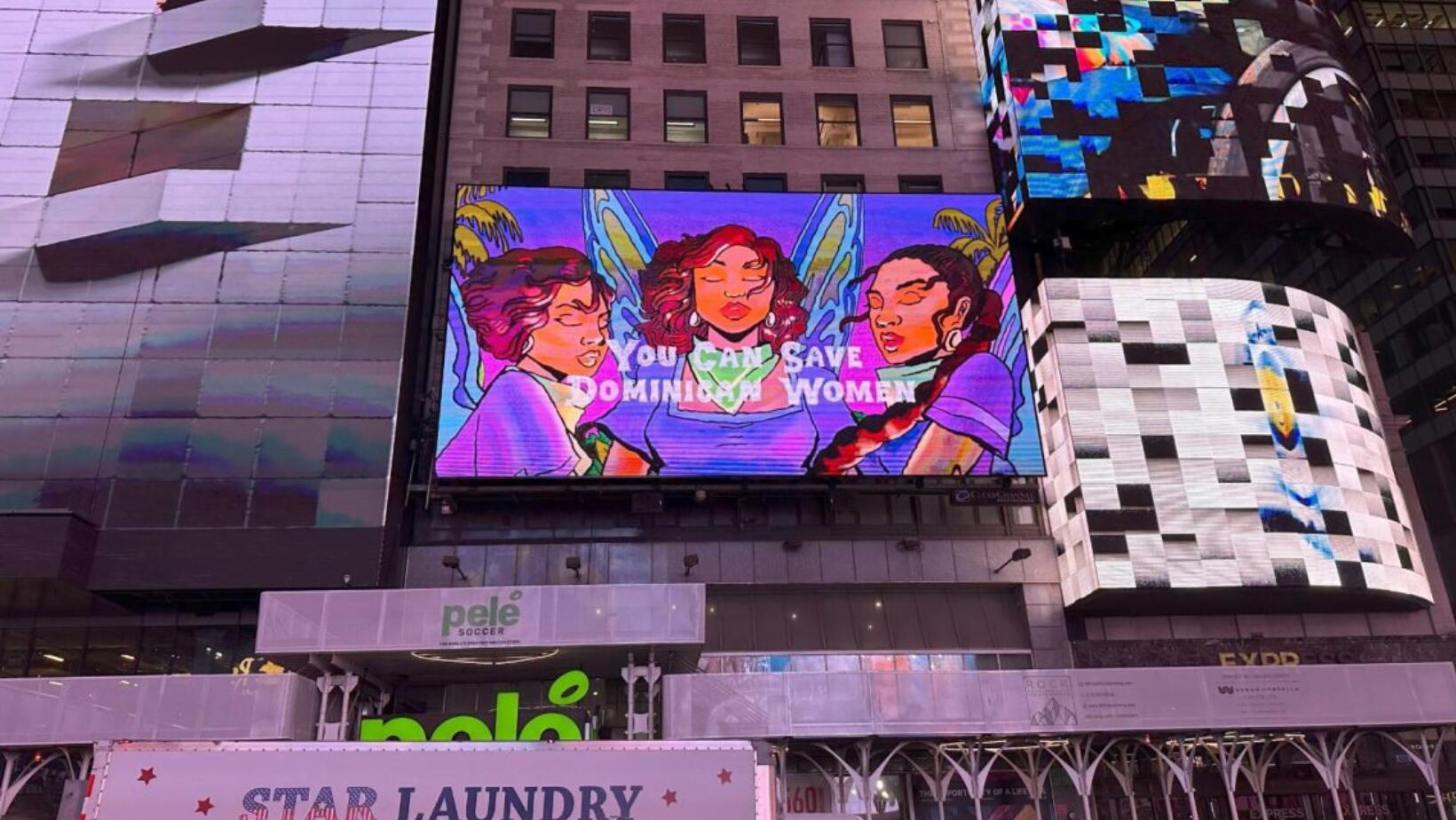Times Square alza la voz contra la prohibición del aborto en RD