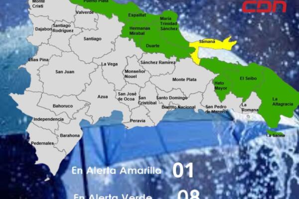 COE mantiene alertas en nueve provincias por lluvias