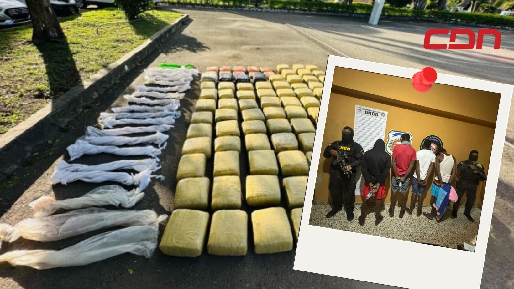 DNCD apresa 6 hombres y confiscan 989 libras de marihuana