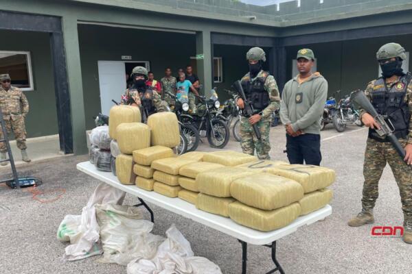 ERD Y DNCD ocupan 264 libras de marihuana en Pedernales.(foto, fuente externa)