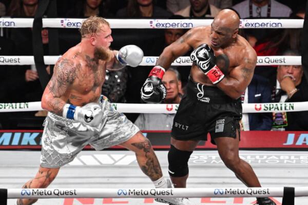 Mike Tyson cayó por decisión unánime ante Jake Paul