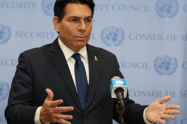 Fotografía de archivo del embajador de Israel ante las Naciones Unidas, Danny Danon, en la Sede de las Naciones Unidas en Nueva York, Nueva York, 