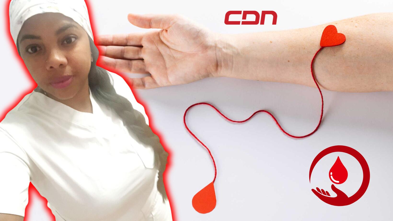 Enfermera dona su sangre