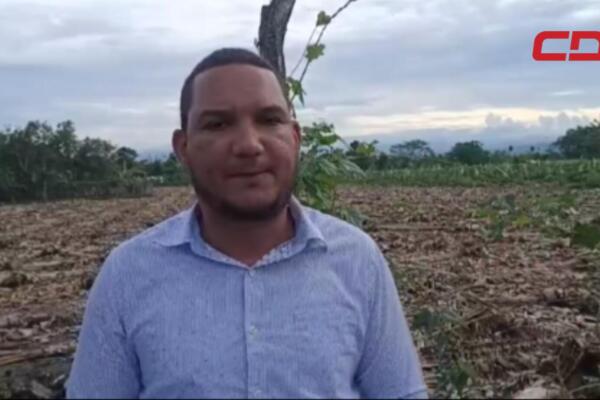 Julio César Inoa, vocero del Frente Amplio de Lucha Popular (FALPO) en el municipio de Moca