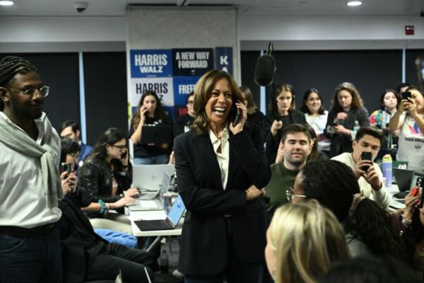 Kamala Harris, en la sede del Partido Demócrata en Washington. Fuente Externa 