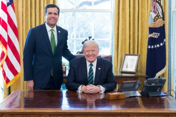 John Ratcliffe y Donald Trump. Fuente externa