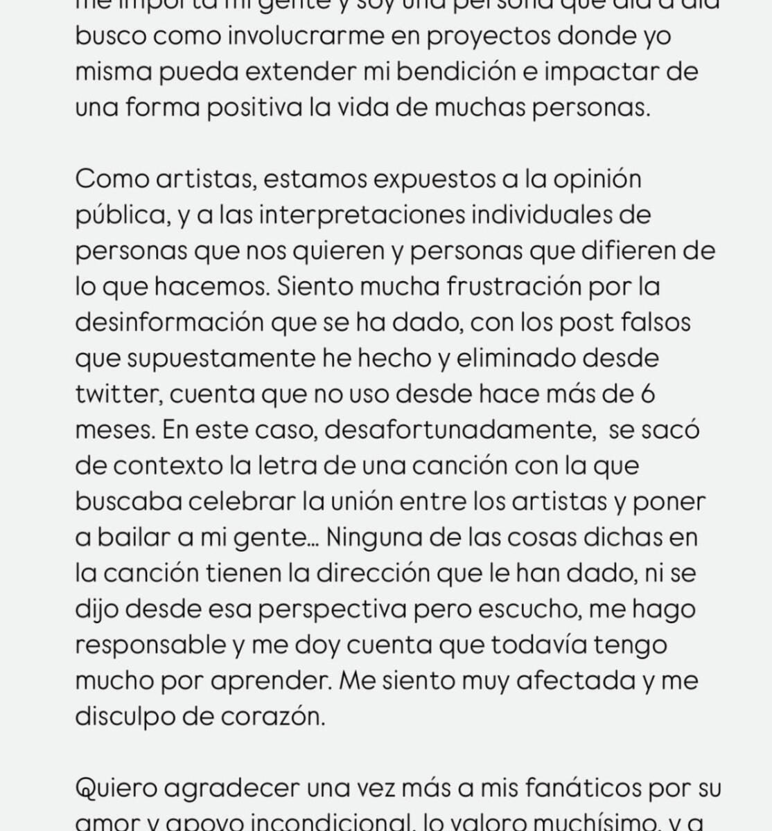 Karol G pide disculpas tras las críticas por su nueva canción