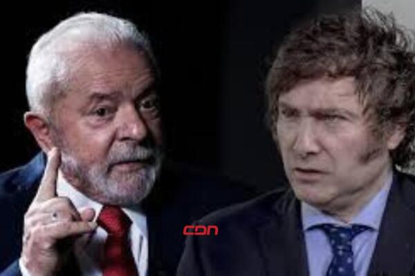 Lula y Milei se estrecharon la mano por primera vez en público el lunes en Río de Janeiro. Foto: Fuente externa 