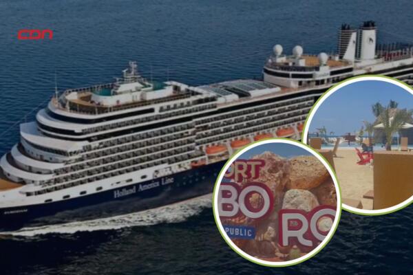 Eurodam es el crucero que atracará en Cabo Rojo a las ocho de la mañana. Foto: CDN Digital 