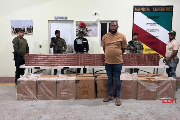 Someten a la justicia a dominicano arrestado con contrabando de cigarrillos.(foto, fuente externa)